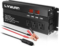 Yinleader Power Inverter 1000Watts Inverter 12V DC to 110V AC Car Converter w/Display 4 AC Outlets 4 USB Port and Cigarette Lighter for Vehicles Laptop Emergency,conversor 12v a 110 carro Inversor