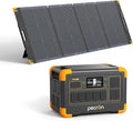 pecron Solar Generator E1000LFP with 200W Solar Panel, 1024Wh/1800W LiFePO4 Battery Backup, Portable Power Station Expandable to 4096Wh, Fast Charging Power Station for Emergencies, Camping, RV, Home