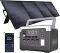 OUKITEL P1000 Plus 1800W/1024Wh Power Station with 200W Solar Panel, 1200W Fast Charging, Solar Generator with 4 AC Outlets (3600W Peak), APP Control Battery Backup for Home, Camping & RVs