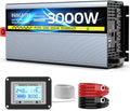 24V 3000W Pure Sine Wave Inverter 24V DC to 110V/120V AC Converter with 4AC Outlets, 5V/3.4A USB, Remote Control with on-Screen Display, Off-Grid Solar Power Inverter for Truck, Home, Vehicles, RV
