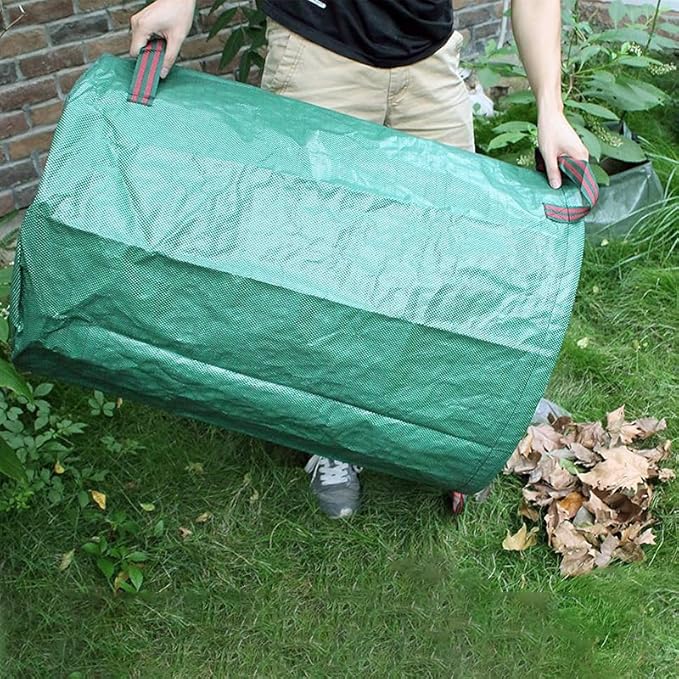 3-Pack 72 Gallon Yard Lawn Reusable Leaf Bags - Heavy Duty Waste Bags Perfect for Leafs/Leaves, Yard Debris Storage and Garden Accessories