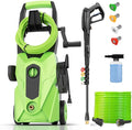 2025 New 5000PSI Pressure Cleaner, Power Cleaner with 33FT Resistant Extension Hose and 4 Nozzles, Compatible with Undercarriage Cleaners, Professional Powerwashers for Home/Car(Green)