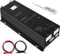 5000W 24V Pure Sine Wave Inverter,24 Volt DC to AC 120V 240V Split Phase Power Inverter,2*AC Hardwire Terminal,10KW Surge,High Efficiency up to 91.6%,Wireless Remote