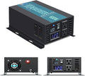 WZRELB Pure Sine Wave Inverter 600Watt 12V DC to 120V AC Power Converter 1200W Surge