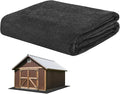 Outdoor Storage Shed Mat, 8 x 6 FT Garage Floor Mats with Reusable, Washable, Non Slip, Durable for Protects Garage Floors/Driveways/Entrance Doors/Deck [Gray]