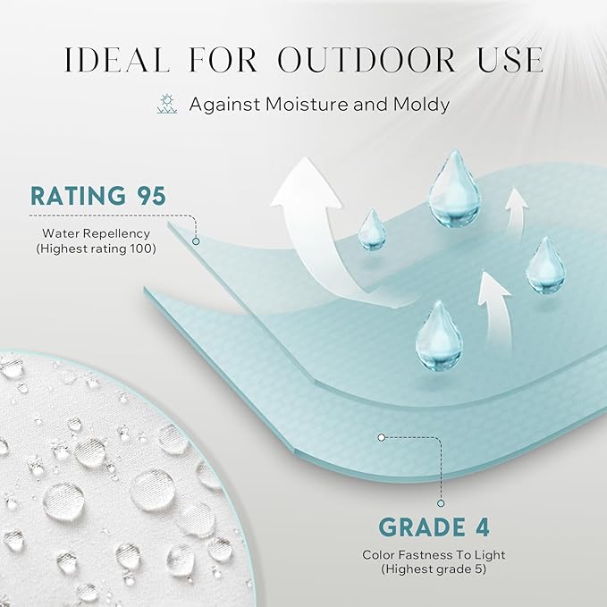 Phantoscope Pack of 4 Premium Dual Usage Outdoor Pillow Inserts, Waterproof Throw Pillows No Cover Needed, Colorful Decorative Couch Sham Cushion Stuffer Patio Couch Tent, Yellow 18 x 18 Inches