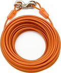 IntelliLeash 70FT Tie-Out Cables for Large Dogs - Strong, Safe, and Durable Dog Tie-Outs for up to 250 Pounds - Weather and Wear Resistant Galvanized Aircraft Cable for Outside Use