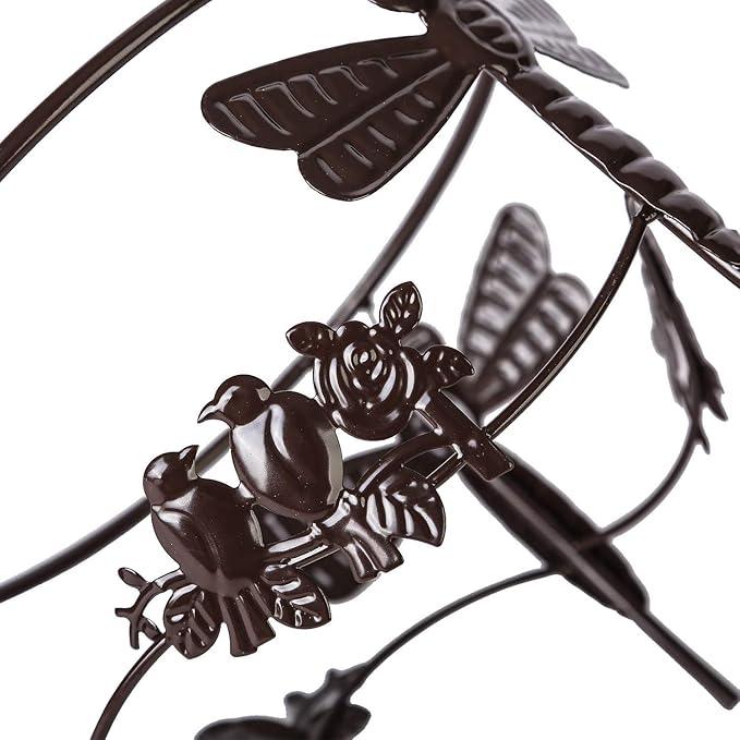 Topadorn Gazing Ball Stand Garden Hardware Metal Stand for 10-Inch or 12-Inch Gazing Globes