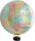 Glass Gazing Ball 10 inch Indoor Outdoor Mosaic Gazing Ball Colorful Globe for Yard and Home Decor, Glass Gazing Globe for Garden