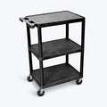 FSE 373-STC222-B Flat-Shelf Cart - Three Shelves
