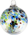 Dale Tiffany Hand Blown Glass, 6" Diameter Mystic, Tree of Life Collection, Witch Globe Hanging Garden Indoor/Outdoor Decorative Ornament Gazing Ball