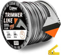 Cluparis 155 Sawtooth Trimmer line Heavy Duty for Push String Trimmer 3-Pound, 0.155" Nylon Weed Eater String .155-inch-by-308-ft Commercial String Trimmer Line in Spool with Line Cutter