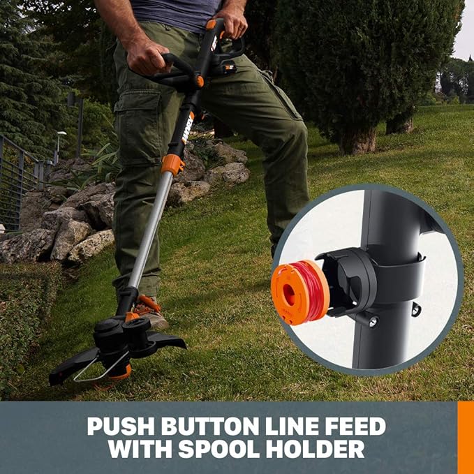 WORX 20V GT Revolution 12" 4.0Ah Cordless String Trimmer & Turbine Leaf Blower Power Share Combo Kit - WG930.3 (Batteries & Charger Included)