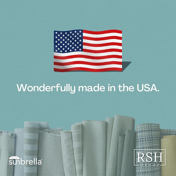 RSH DECOR: Sunbrella Square Throw Pillows Set of 4 | 20" x 20" | Water and Fade-Resistant Performance Fabric | Outdoor Pillow Covers with Down-Alternative Inserts | Canvas Jockey Red