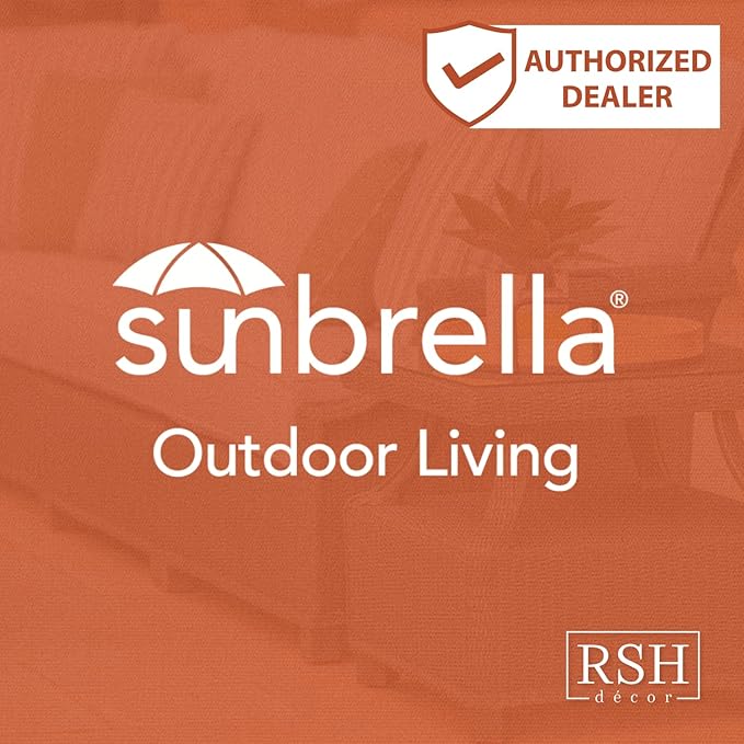 RSH DECOR: Sunbrella Pillow Covers Set of 4 | Covers Only - 20" x 12" | Outdoor Lumbar Pillow Covers Crafted with Sunbrella Performance Fabric | Spectrum Peacock