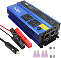 Power Inverter 12v to 110v 1000w: 1000 Watt Dc to Ac Converter Battery Inverters for Car Charger Adapter with Outlet Plug - Inverter with Cigarette Lighter for Car Truck Vehicles Rv Boat Home Auto