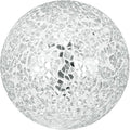 Decorative Ball for Bowls, 3 Inch Mosaic Glass Balls Decorative Glass Orbs for Home Decor/Dining Tables/Wedding Party/Coffee Table/Centerpiece Decor [Silver]