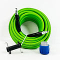 5800PSI/400Bar Ultra Flexible Pressure Washer Hose for Bosch Home Cleaning, 5M-30M High Pressure Extension Tube with Quick-Connect Adapter,(Red/Blue/Yellow/Green/Grey/Orange/Light Blue)(Green,16FT)
