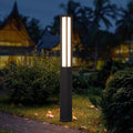 Outdoor Pathway Lights, 71 Inches Tall Bollard Light, 3000K Landscape Path Lighting, Large Mordern Led Bollards, IP65 Waterproof Pole Driveway Lights Wired for Walkway Sideway Garden Yard
