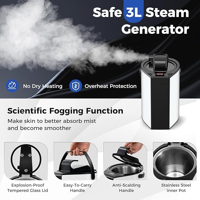 Giantex Portable Sauna, Full Body Steam Sauna w/ 3L Steam Box, Remote Control, Wood Foot Roller & Foldable Chair, Pop-Up Sauna Box for Single Person, Lightweight Personal Sauna Tent for Home (Gray)