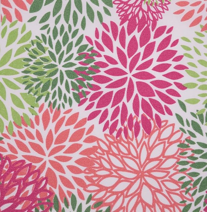 RSH DECOR: Lumbar Throw Pillows Set of 2 | 20” x 12" | All-Weather Spun Fabric | Water and Fade-Resistant | Outdoor Support Pillows for Patio Furniture | Floral Blooms Pink