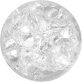 uxcell 30mm/1.2" Crystal Sphere Ball Ice Cracked Glass Solid Decorative Sphere Crystal Ball Prop Ornament for Feng Shui Divination Fortune Telling Tabletop Fountain Decoration, Clear