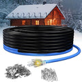 100ft Roof Heat Cable, 5w/ft, Ideal for Roof and Gutter Deicing, Safe on Metal or Plastic, CSA ETL Certified, 120V