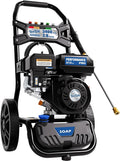 TOOLCY Gas Pressure Washer 3400PSI/2.8GPM Power Washer Upgraded Pump, 30ft Hose, Onboard Soap Tank, Spray Gun &5 Quick-Connect Nozzles for Driveway, Deck, Car Cleaning
