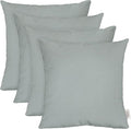 RSH DECOR: Sunbrella Play Square Throw Pillows Set of 4 | 17" x 17" | Water and Fade-Resistant Performance Fabric | Outdoor Pillow Covers with Down-Alternative Inserts | Play Sky