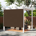 SUNNY GUARD Shade Cloth Custom Size 3x18 FT Sun Shade Screen Fabric Shade Cover Tarp with Grommets for Pergola Backyard Garden, Brown(We Customized)