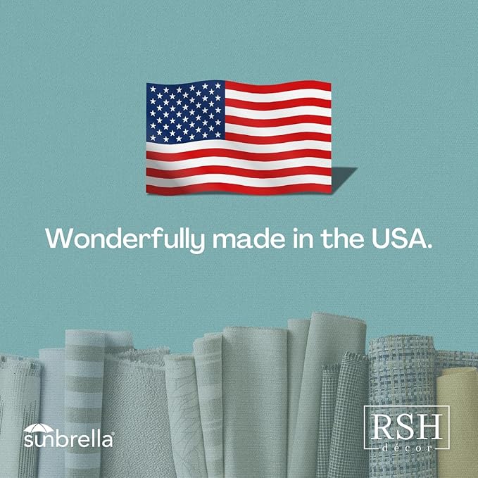 RSH DECOR: Sunbrella Square Throw Pillows Set of 4 | 24" x 24" | Water and Fade-Resistant Performance Fabric | Outdoor Pillow Covers with Down-Alternative Inserts | Made in USA (Canvas Burgundy)