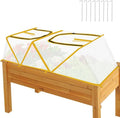 47.2" *14.6" *13.4" Foldable Garden Accelerator Plants Cover Freeze Protection for Raised Bed, Mini Greenhouse Cover with Two Air Hole, Frost Cover for Plant Vegetable Seedling Protector