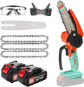 Mini Chainsaw with 2×24V Battery Powered Electric Chain Saw,chain saw are suitable for cutting wood and trimming branches,Mini Chainsaw Cordless With three chains