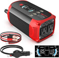 BELTTT 300W Inverter 12V to 110V, 600W Peak Car Power Inverter Dc to Ac Converter for Vehicles, Car Adapter for Plug with 2 AC Outlets, 4 USB Ports and Smart LCD Display, Car Charger for Laptop