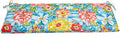 BrylaneHome Bench Cushion - 48" L x 18" W x 3" H - Patio & Outdoor - Water, Stain & Fade Resistant - Poppy Blue