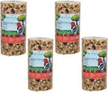 JCs Wildlife Woodpecker Blend Premium Bird Seed 2 lb Small Cylinder with Hole (4 Cylinders)