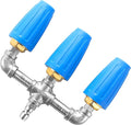Triple Turbo Nozzle Pressure Washer, 360° Rotating Turbo Nozzle with 1/4" Quick Connector, 2.0 Orifice 3-in-1 Turbo Nozzle, 4000 PSI