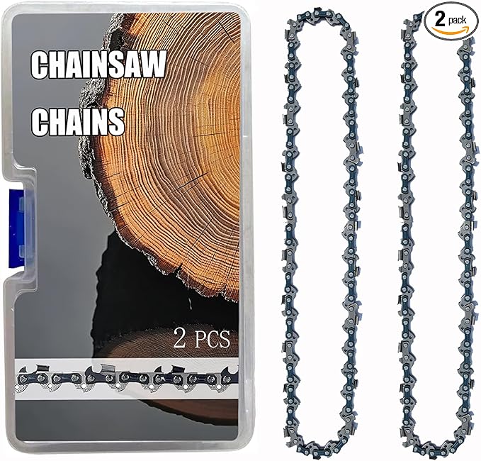 2PC 10 Inch Chainsaw Chains for Worx WG322 WG322.9 WG323 WG323.9 Chainsaw, Replacement for EGO PSA1000 PSA1020 MPS1000 MPS1001 PPSX2504 10-Inch 56V Polesaw - 3/8"LP .043" 40DL