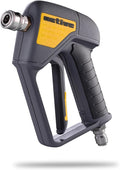 Active Swivel Pressure Washer Gun with an inbuilt 3/8” inlet male swivel plug for pressure washer hose and 1/4” female quick connect for nozzles, wands & foam cannon for home car wash and detailing.