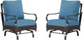 Rocking Patio Sofa Chairs - 2 PCS Outdoor Rocking Armchairs, Patio Seating with High Back Deep Seat for Porch Deck Balcony