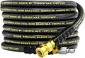 3/8" Pressure Washer Hose 25ft 4800PSI, Power Washer Hose Steel Wire Braided with Swivel Quick Connect, Commercial Grade Industrial High Pressure Water Washing Hose (4800PSI, 25FT)