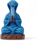 Meditation Snake Resin Statue - Zen Snake Figurine Statue for Snakes Lover Gifts Mediation Yoga Room Buddhism Namaste Room Decor Spiritual Sculpture for Office Home Shelf Desktop Decoration