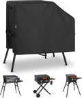 Arcedo Griddle Cover Compatible for Blackstone 22 Inch 17 Inch with Hood and Stand, Heavy Duty Waterproof Outdoor BBQ Grill Cover Windproof Rip-Proof Griddle Accessories
