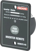 REDARC Remote-RS Inverter Remote Switch, 12V Compatible, Flush-Mount Design for RS Series Pure Sine Wave Inverters, On/Off Control and Status Indicator, for RV, Truck, and Off-Grid Use