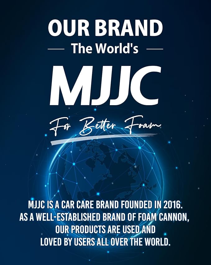 MJJC Foam Ultimate Snow Foam Car Wash Soap Specialized Car Shampoo for Foam Cannon and Pressure Washer, Safe for Cars (pH Neutral, 10x Concentrated) lime mint scent (64 oz)