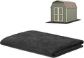 3 mm Thickened Outdoor Storage Shed Mat, 2.4x3 ft Waterproof Shed Flooring Mat for Patio Furniture Floor Protecting from Wear/Liquid/Dust/Oil, Non-Slip Felt Rubber Rug Pad [Grey]