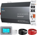 4000 Watt Pure Sine Wave Inverter 12v DC to 110v 120v AC Converter,8000W Peak Power Inverter with 4 AC Outlets,USB Port,Type-C,Remote Control LCD Display for Truck, RV, Vehicles, Solar Off-Grid