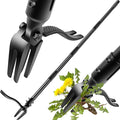 Weed Puller Tool - 63" Stand Up Weeder | 4-Claw Steel Head, 4 Adjustable Lengths | Heavy Duty Detachable Weeding Tool for Lawn/Yard/Garden | No Bending/Kneeling