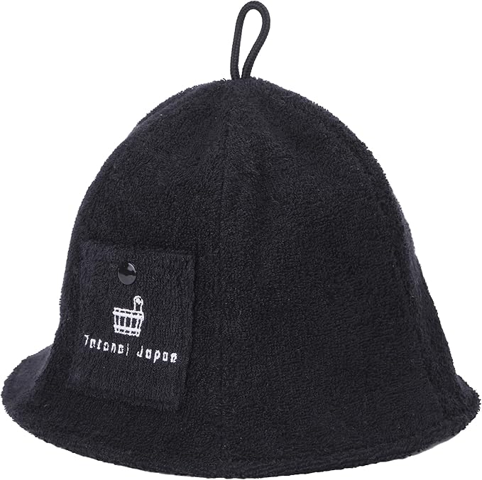 Cotton Towel Sauna Hat – Washable & Soft – Unisex Design for Men and Women