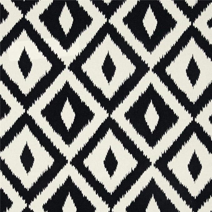 RSH DECOR: Deep Seating Cushion with Pillow Back | 23” x 26” Seat | All-Weather Spun Fabric | Water and Fade-Resistant | Outdoor Chair Cushion Set for Patio Furniture | Black & White Aztec